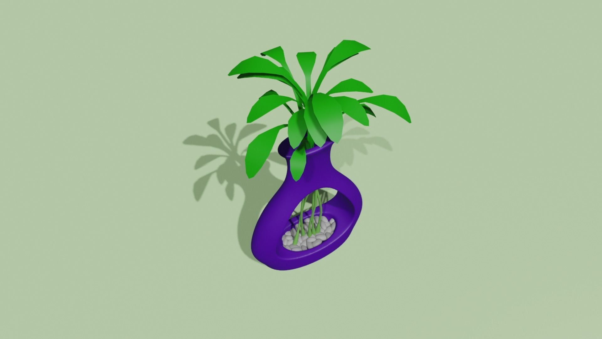 Empty Vases 01 - Modern Plant Vase - STL Printable 3D print model_7