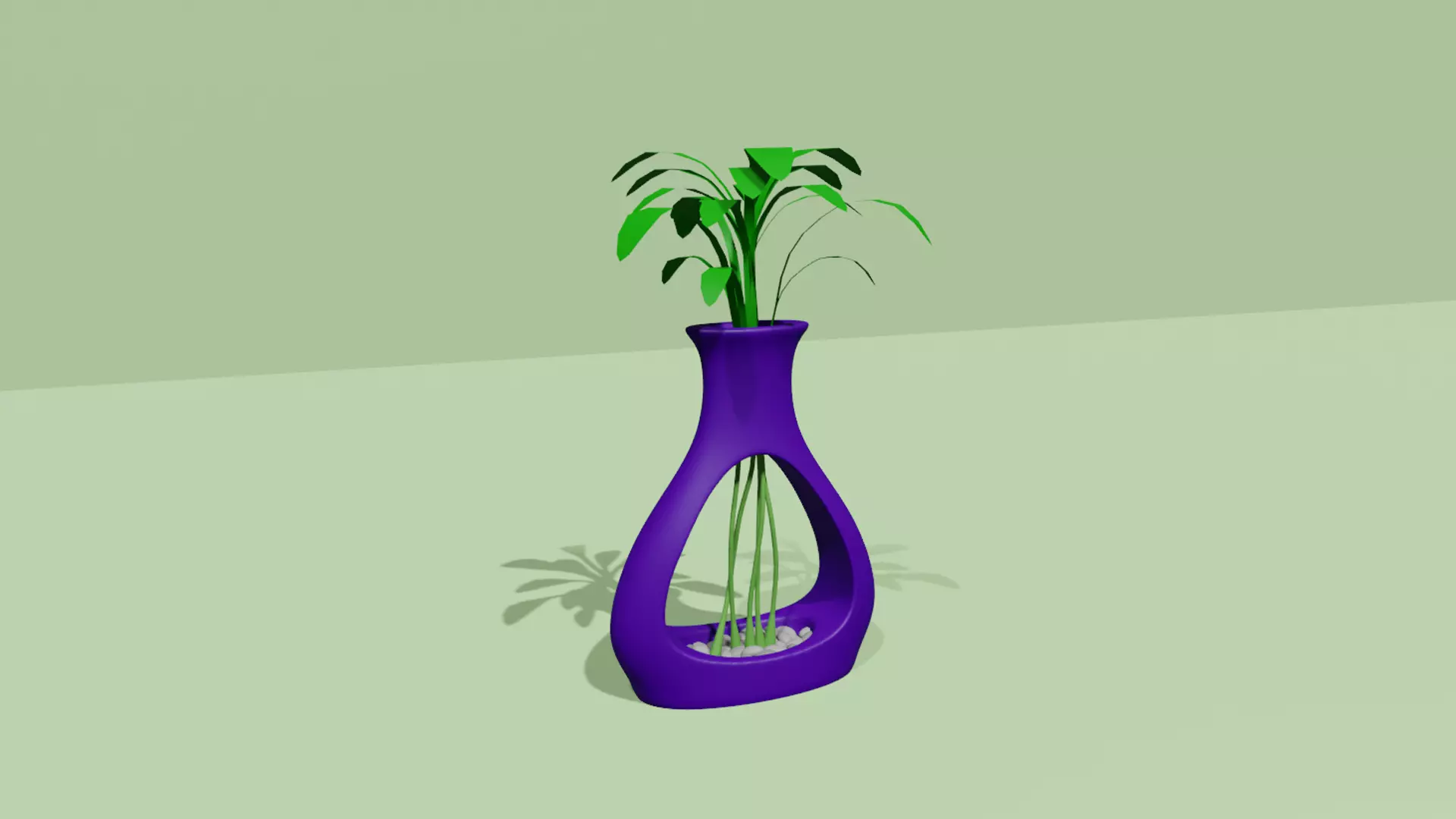 Empty Vases 01 - Modern Plant Vase - STL Printable 3D print model_0