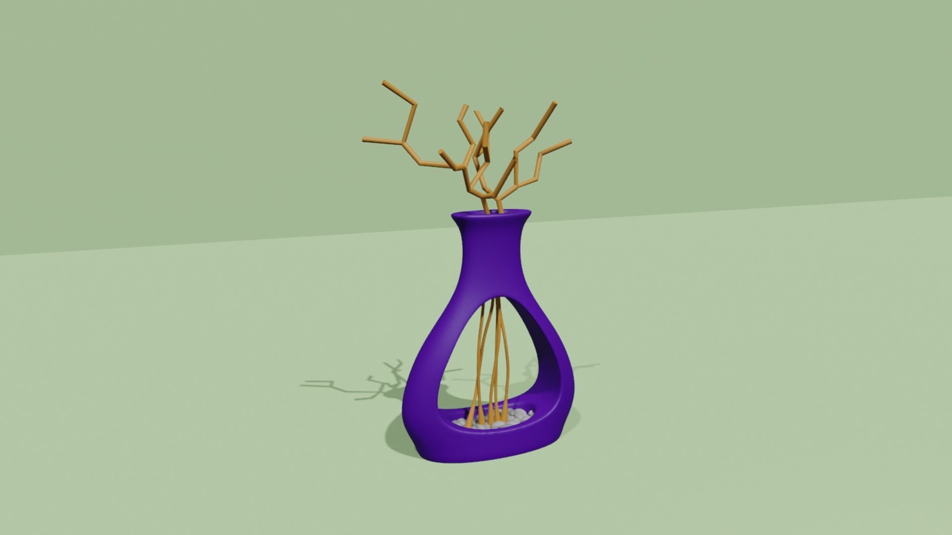 Empty Vases 01 - Modern Plant Vase - STL Printable 3D print model_2