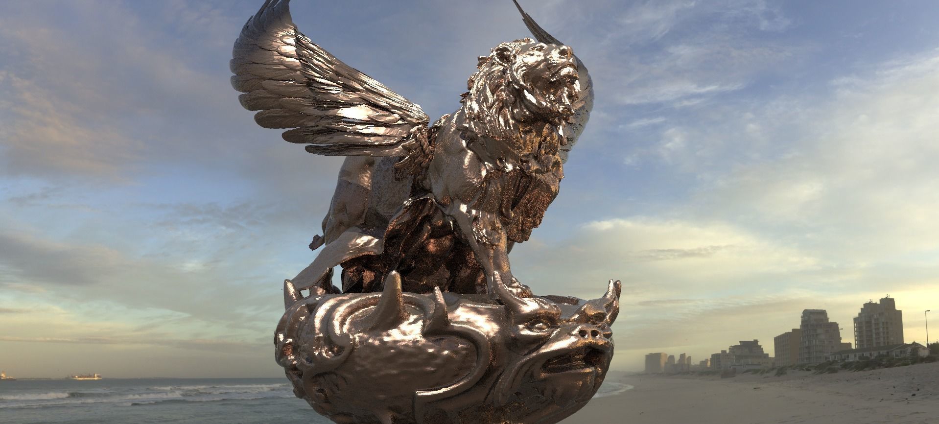 Great lion Aslan 2  3D model_1