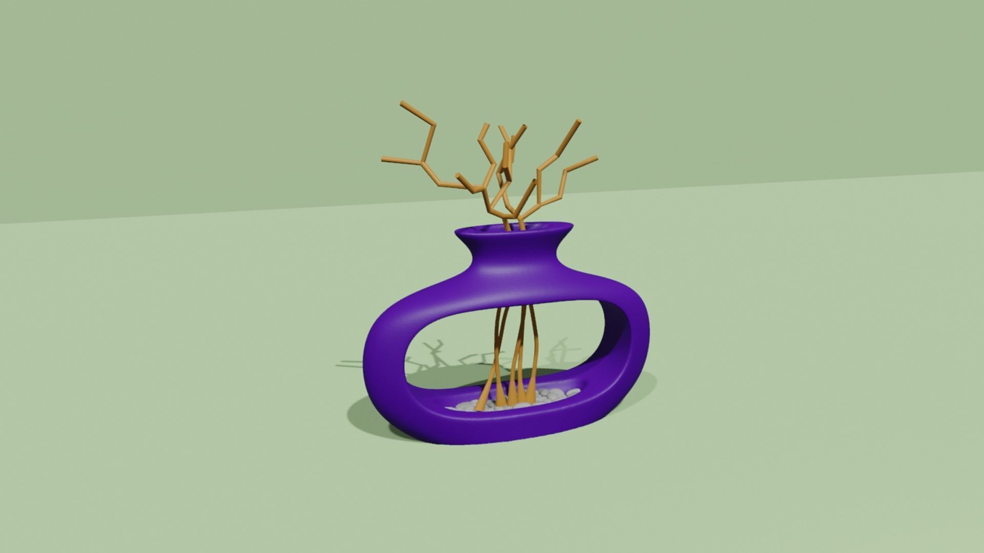 Empty Vases 03 - Modern Plant Vase - STL Printable 3D print model_1