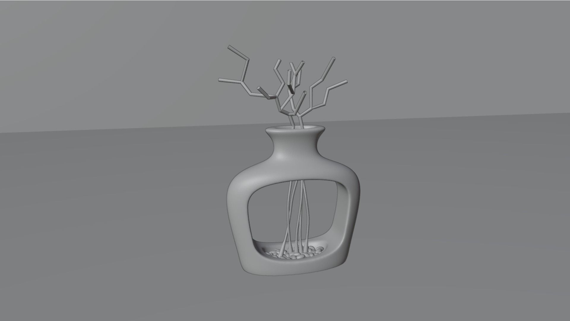 Empty Vases 04 - Modern Plant Vase - STL Printable 3D print model_10