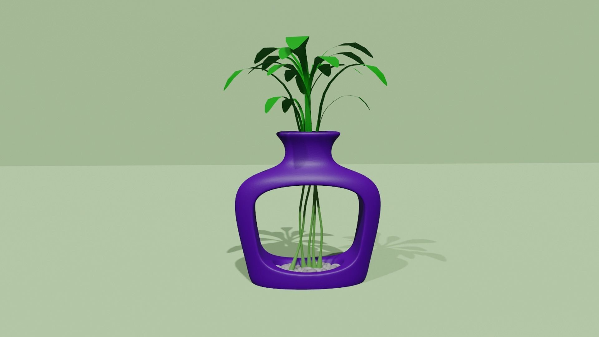 Empty Vases 04 - Modern Plant Vase - STL Printable 3D print model_3