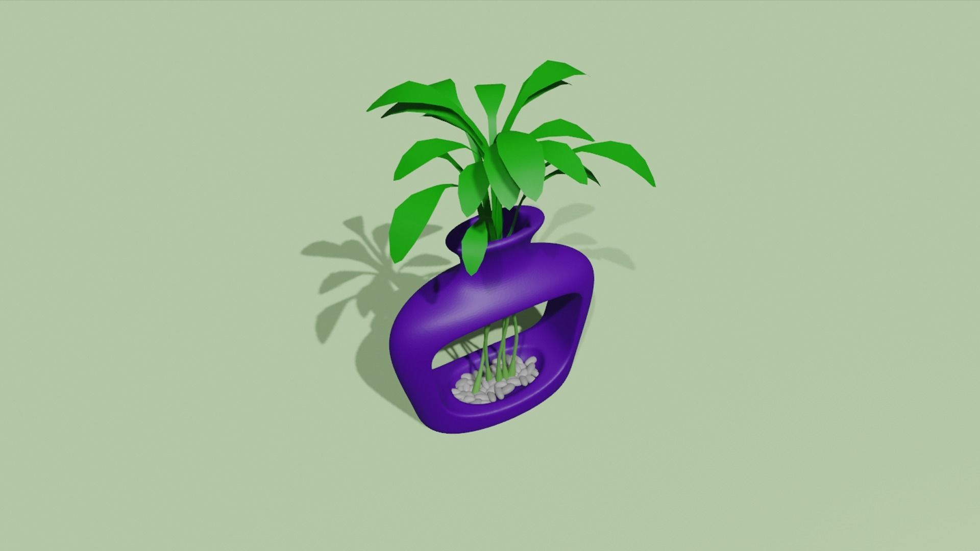 Empty Vases 04 - Modern Plant Vase - STL Printable 3D print model_7