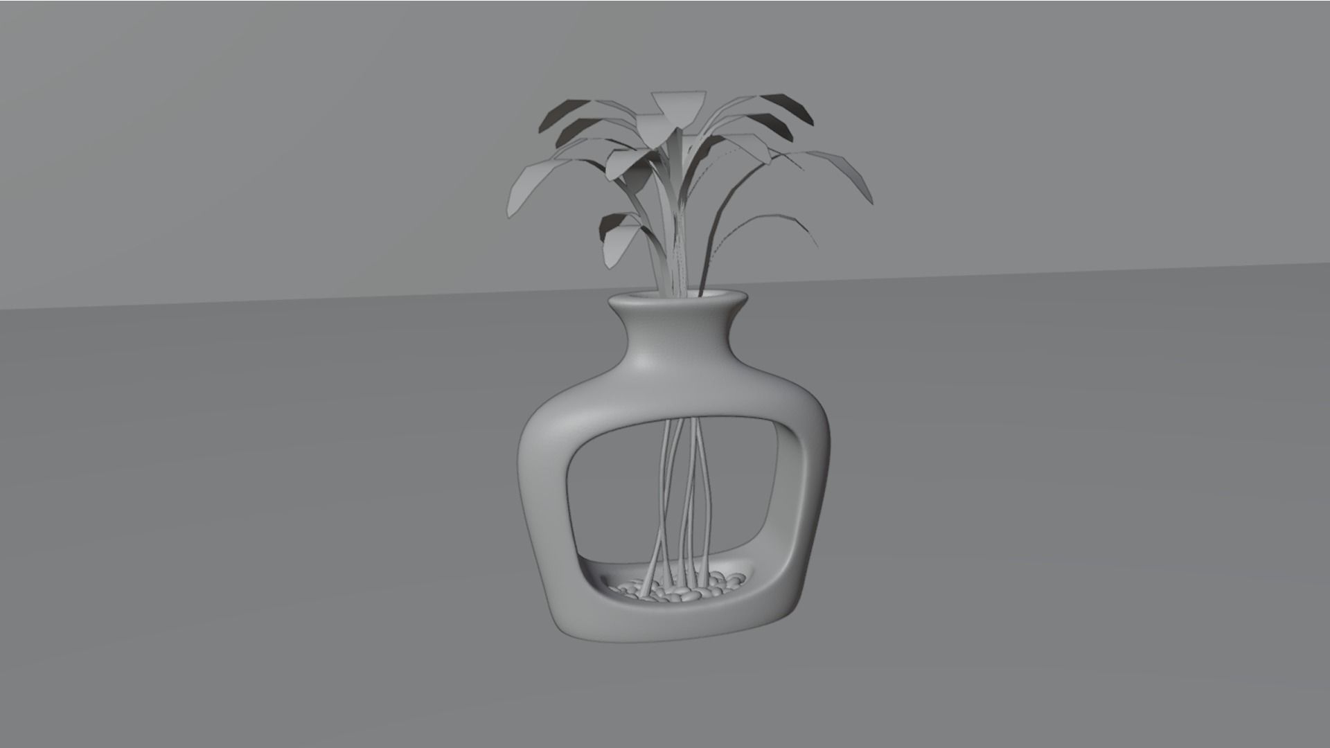Empty Vases 04 - Modern Plant Vase - STL Printable 3D print model_9