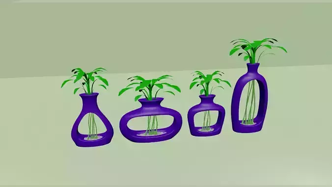 04 Empty Vases Collection - Modern Plant Vase - STL Printable 