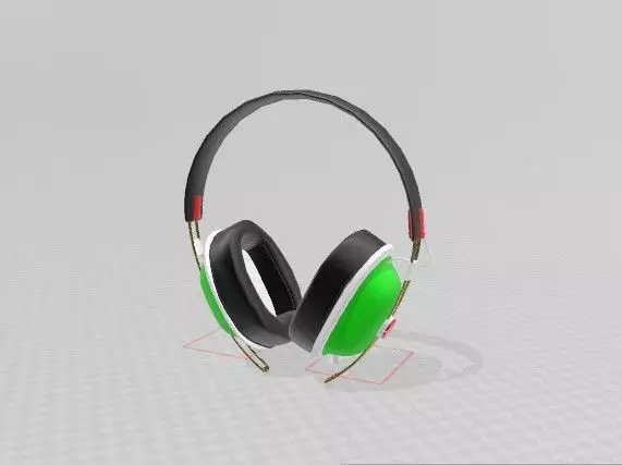 Headset 1 headphones 3D model_0