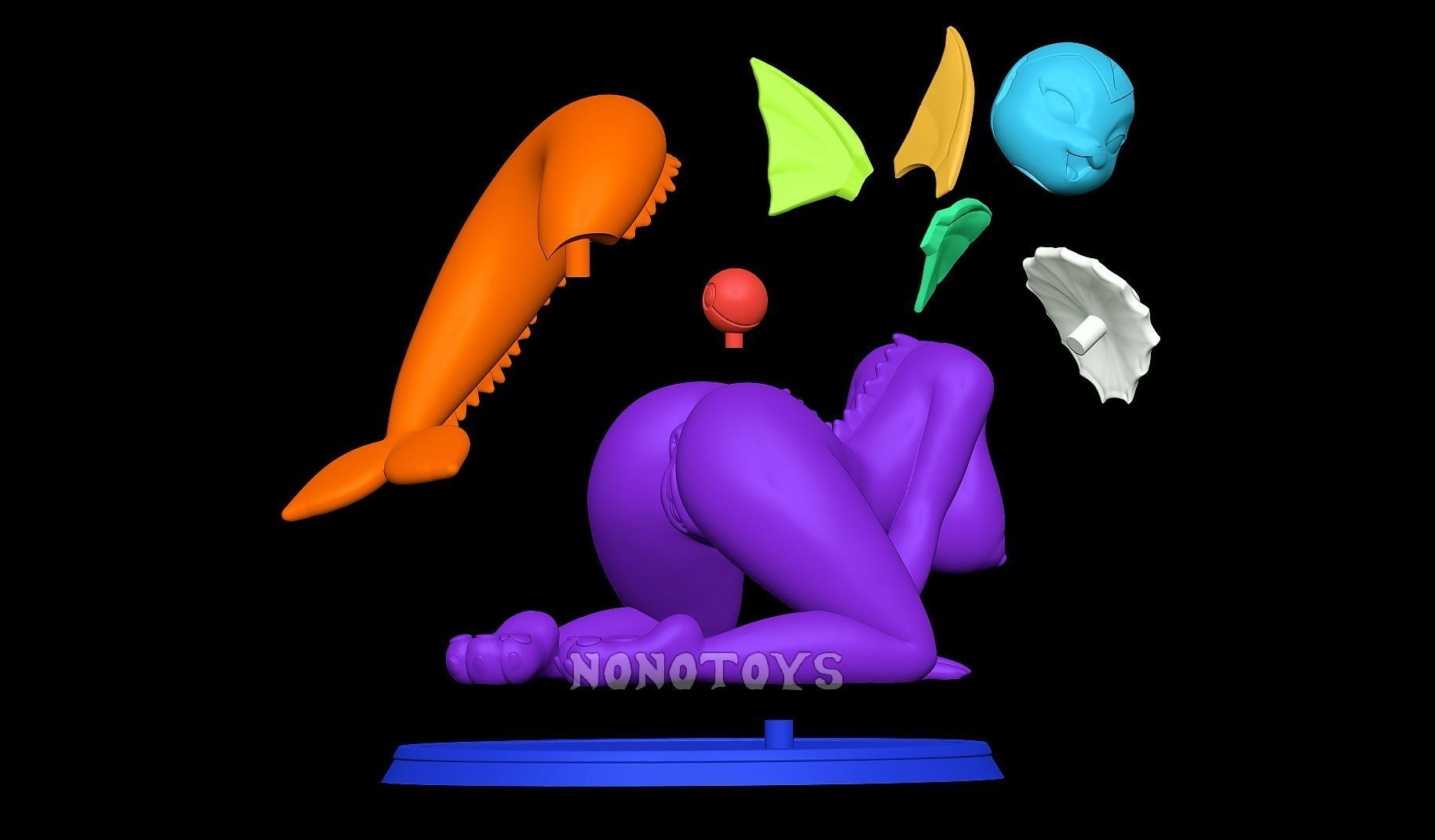 Vaporeon NSFW 3D print model_7