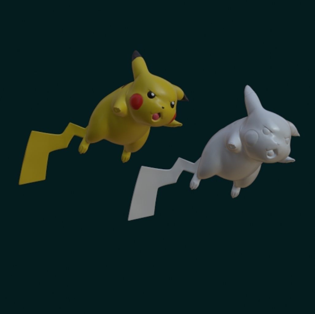 Pikachu Attack 3D print model_1