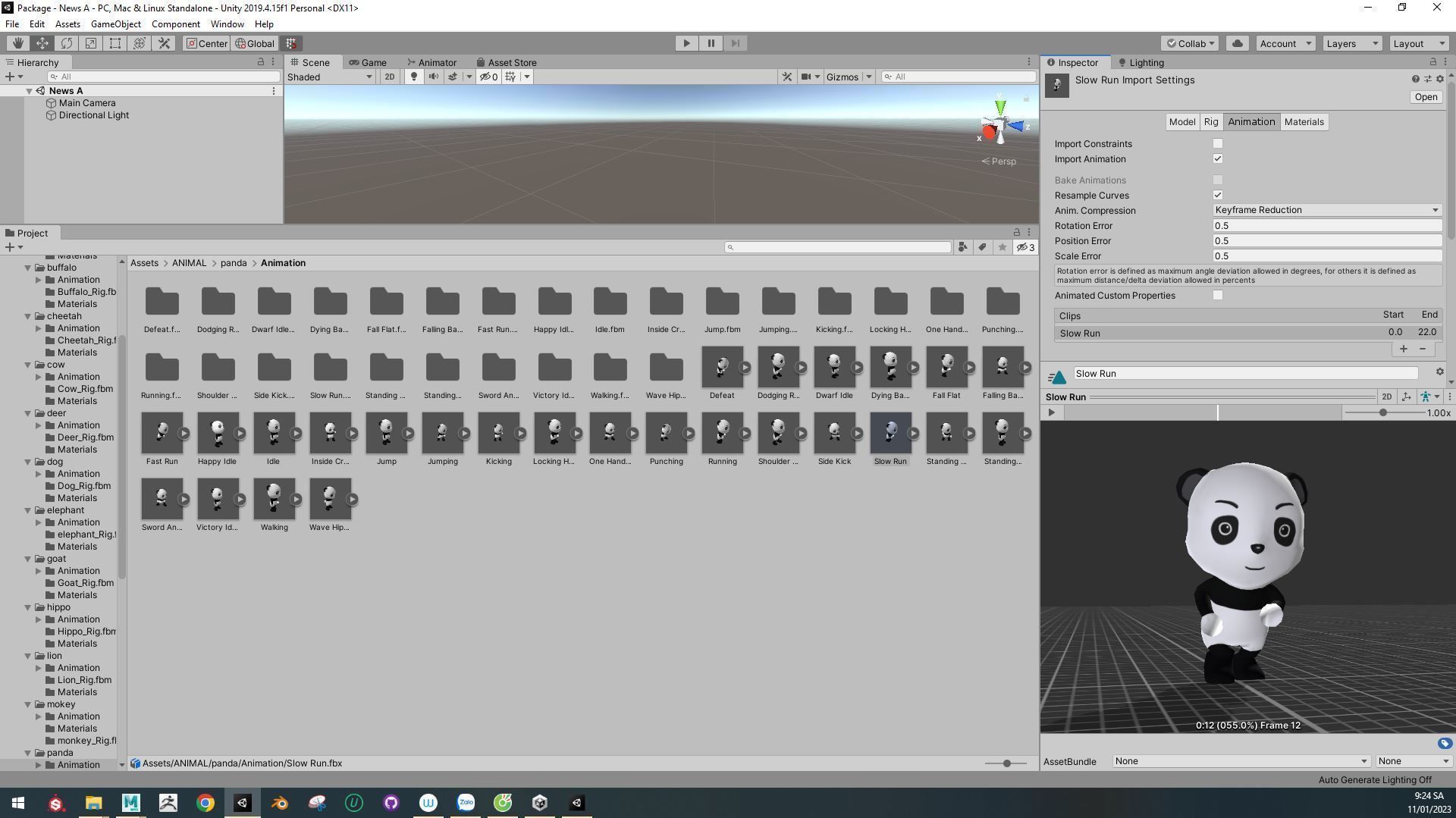 Farm Animals Friends Cartoon 3D Pack 1 3D Model Collection_8