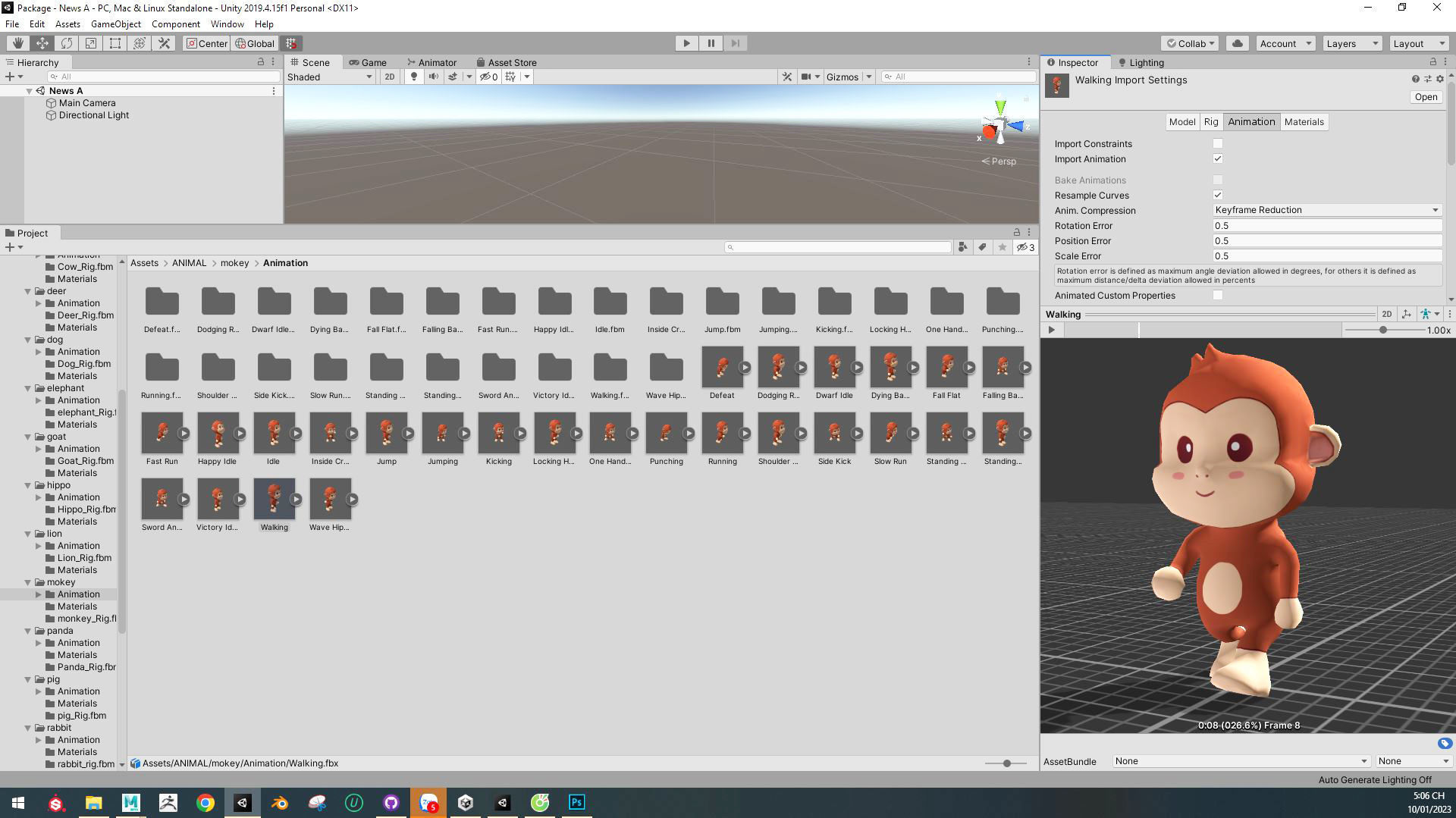 Farm Animals Friends Cartoon 3D Pack 1 3D Model Collection_6