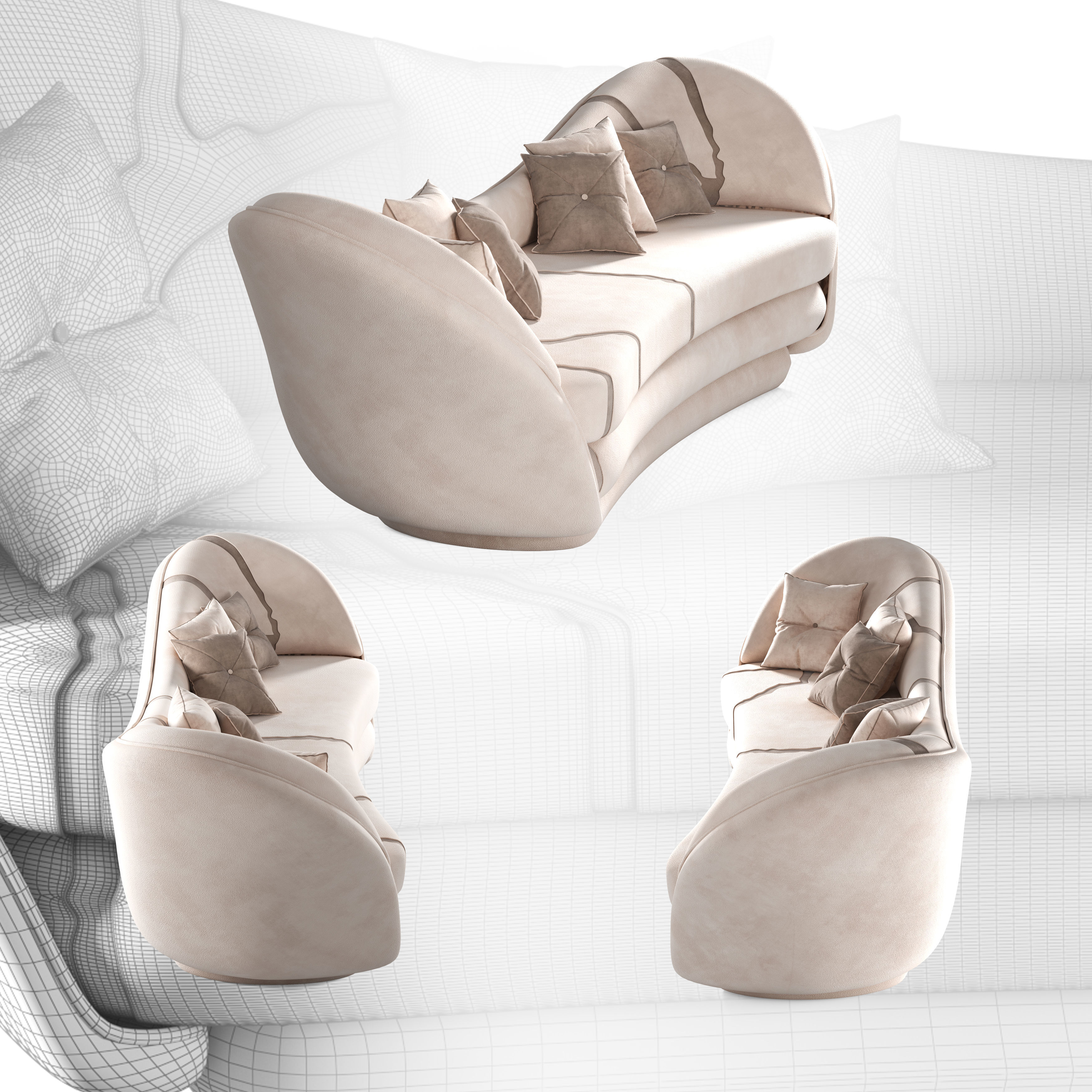 Wonatti Manarola Sofa 3D model_5