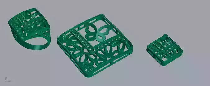 mini set three ring designs