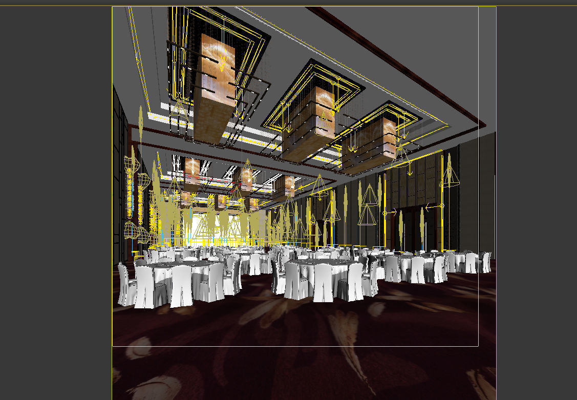 banqueting room 3D model_4