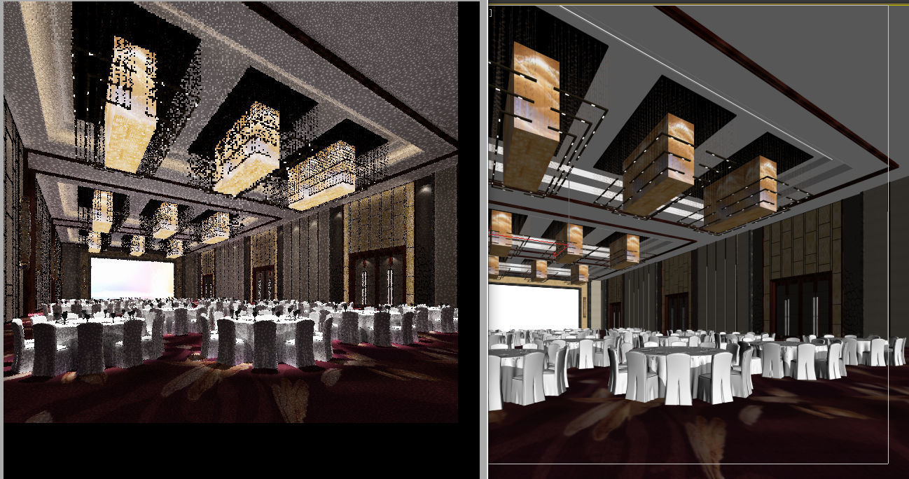 banqueting room 3D model_3