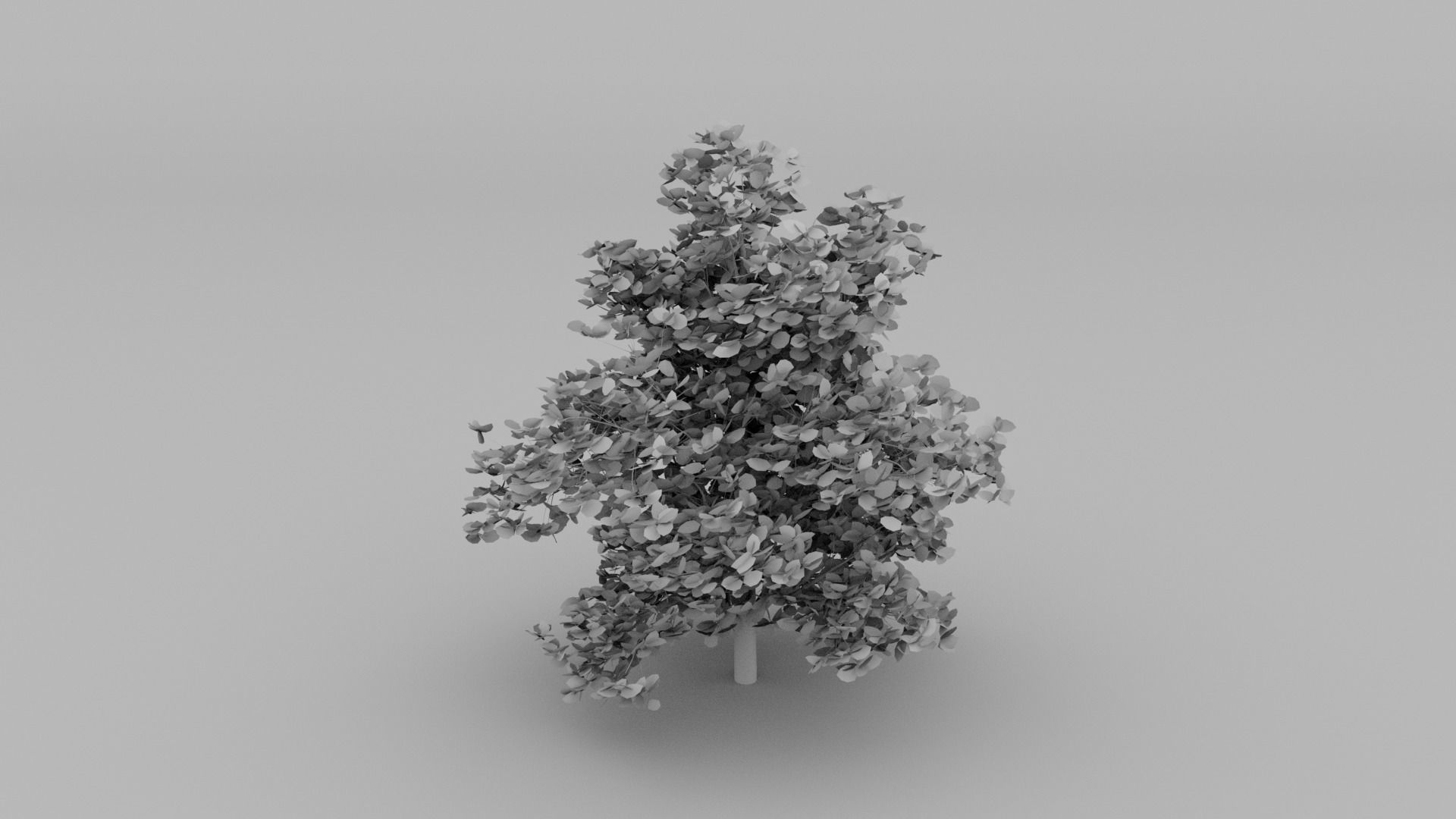 General Bush Free low-poly 3D model_2