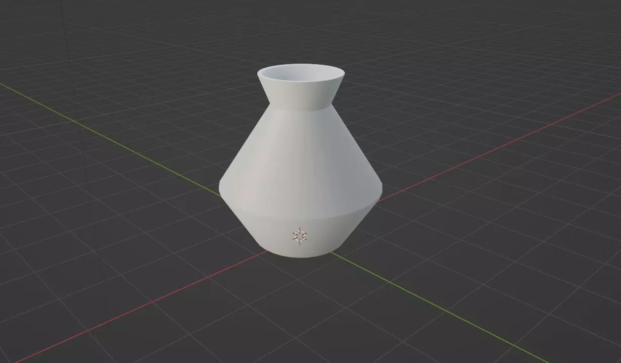 Vase simple white Free 3D print model