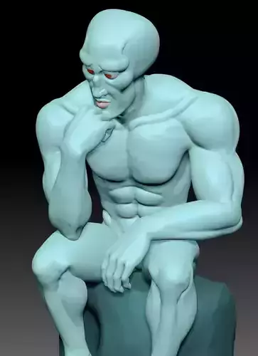 Handsome squidward - super chad ver 3D print model