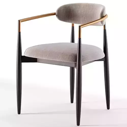 Jagger Dining Arm Chair Low-poly 3D model