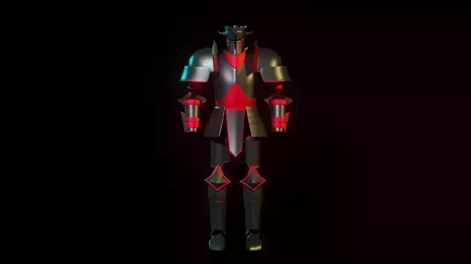 ARMOR SET 3D MODEL knight in