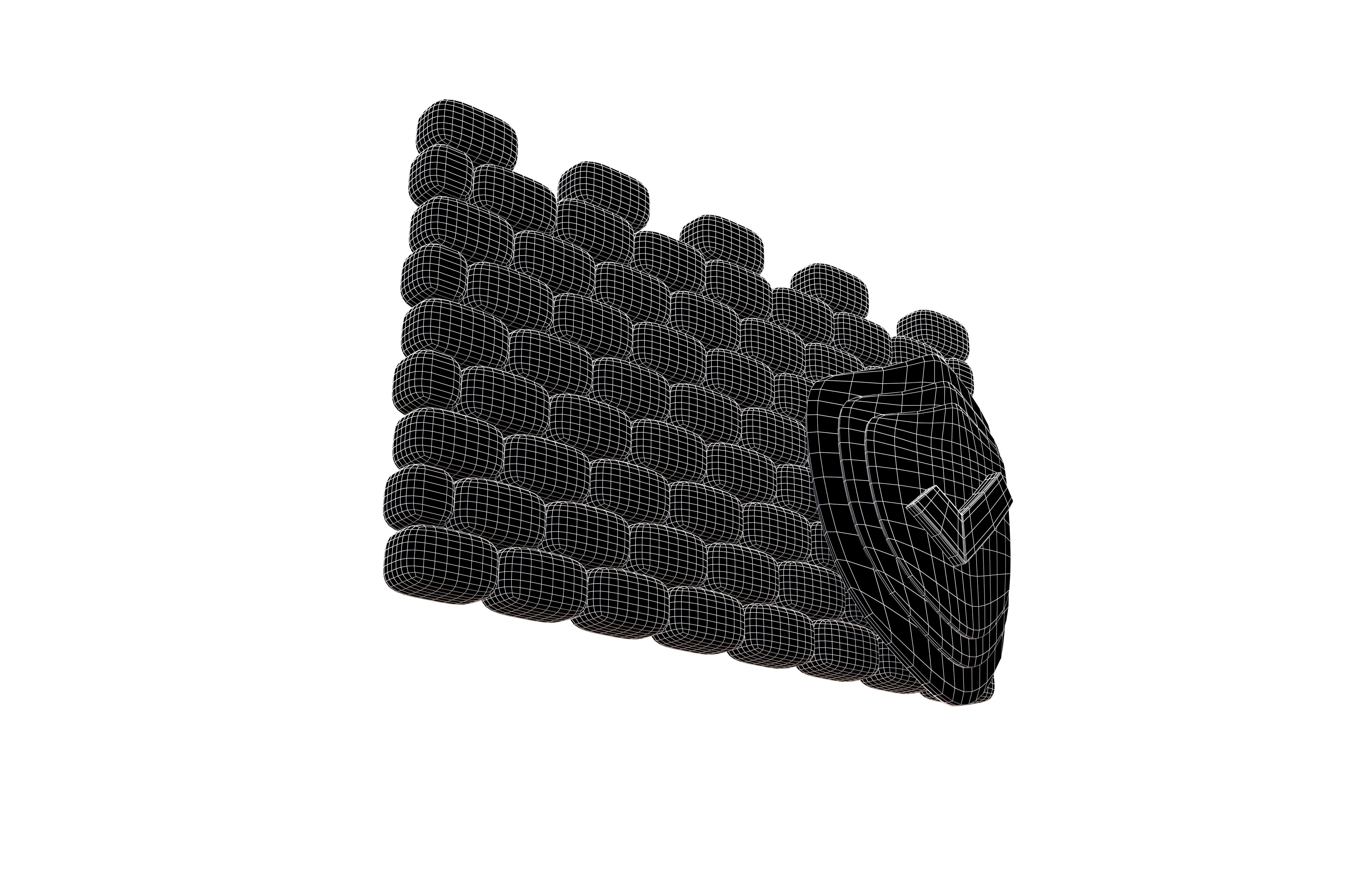 Network Firewall Icon v1 002 Low-poly 3D model_7