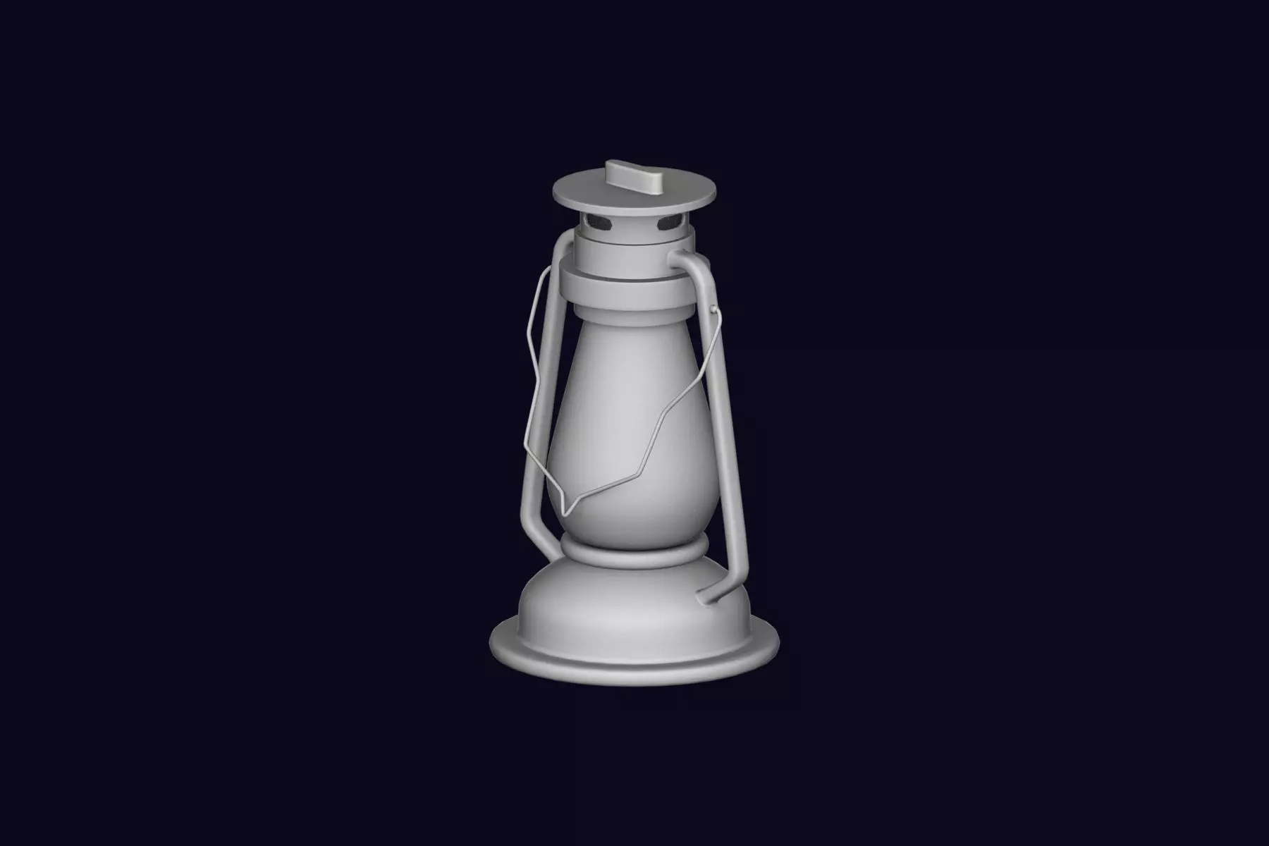 Oil Lantern 3D model_0
