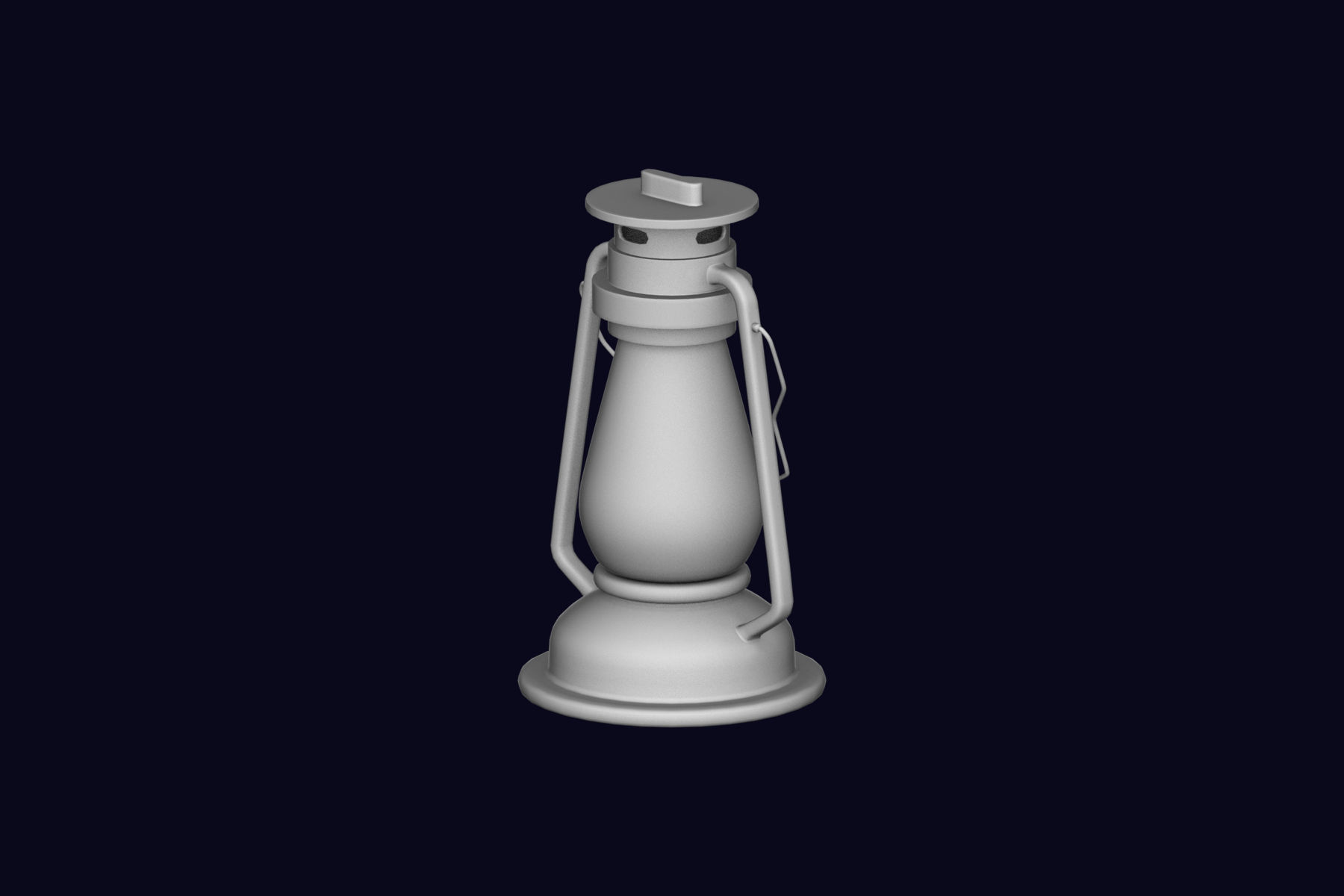Oil Lantern 3D model_1