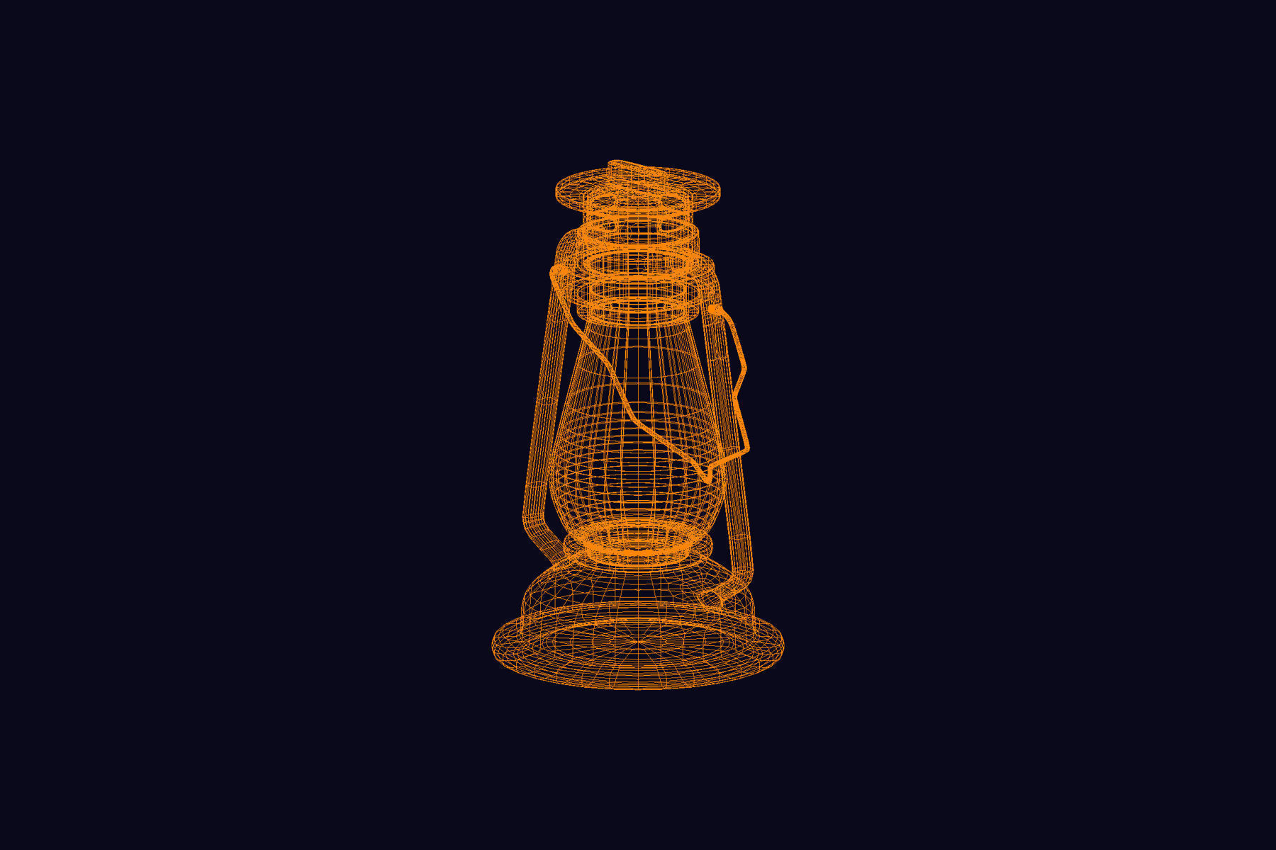 Oil Lantern 3D model_6