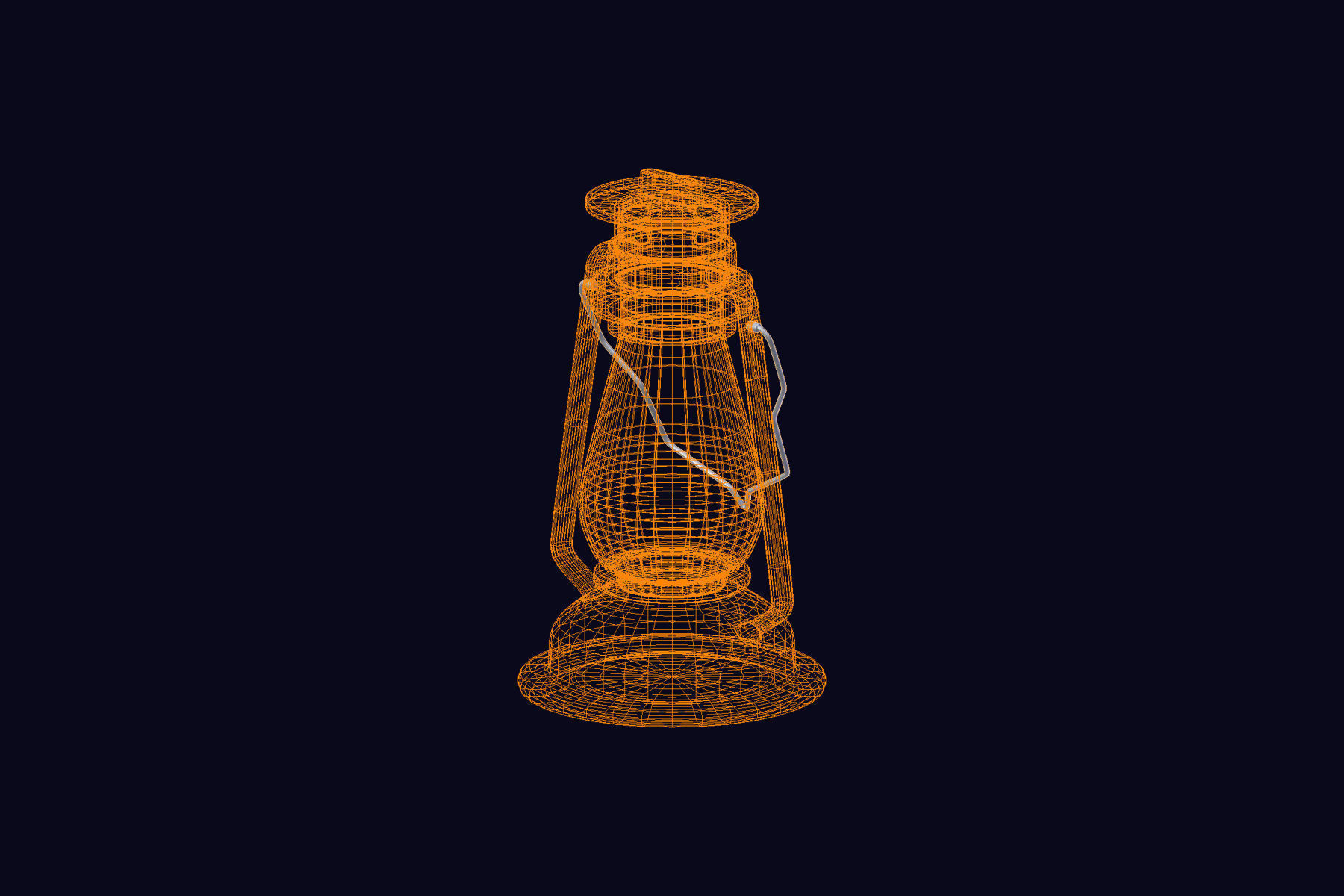 Oil Lantern 3D model_5