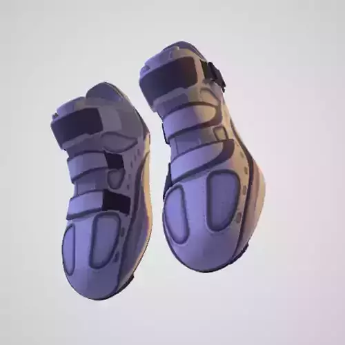 Customized 3d high Neck Boot - High Neck Sneaker - 3d Sneakers  3D model