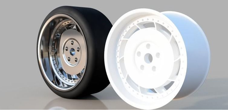 1 10 RC HEX 12mm 3P Salad Shooter Inspired Wheels 3D print model_1