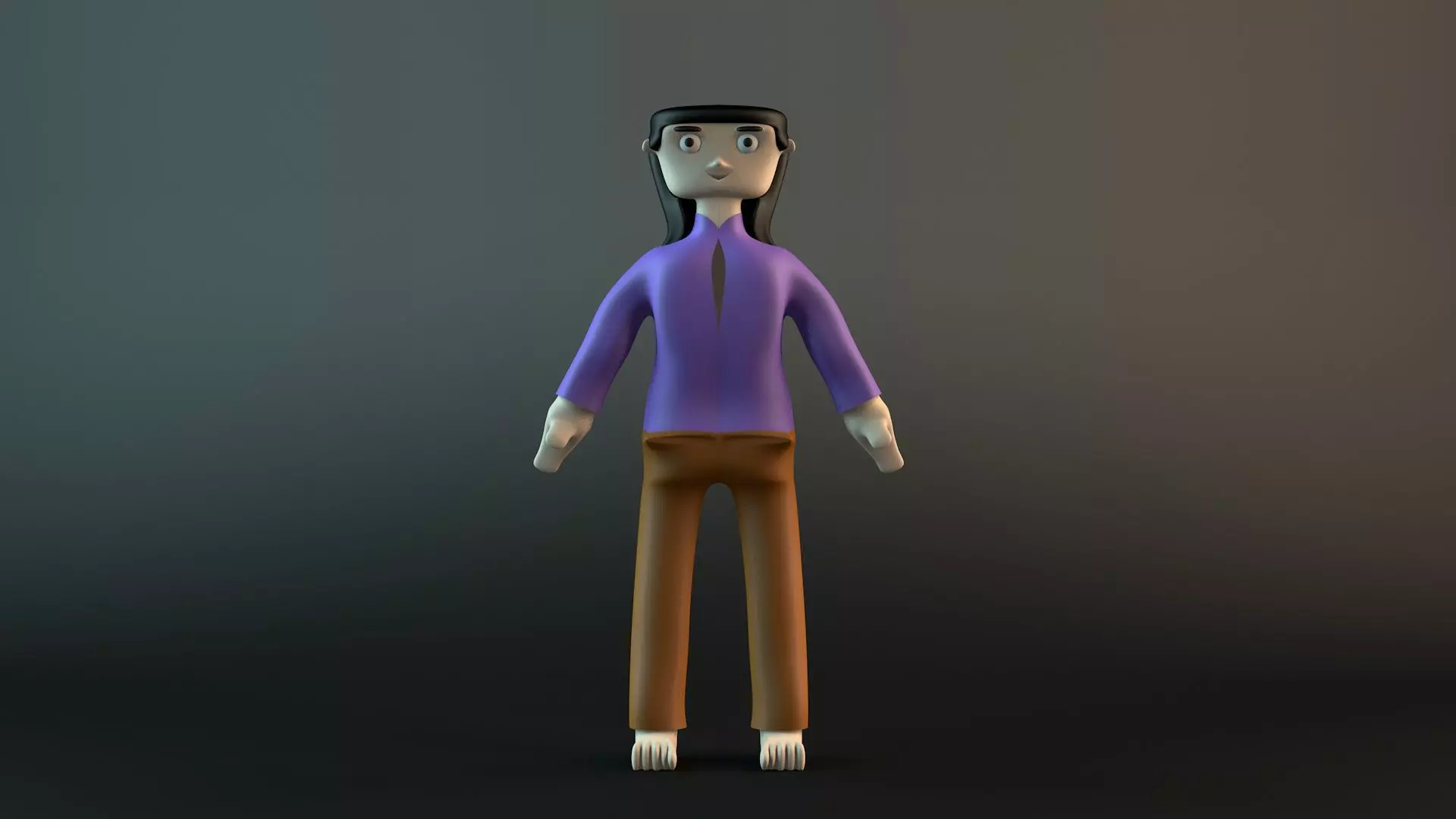 CHARACTER MODEL person in shirt 3D model_0