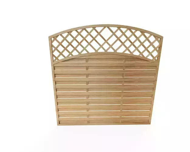 Wooden arc fence
