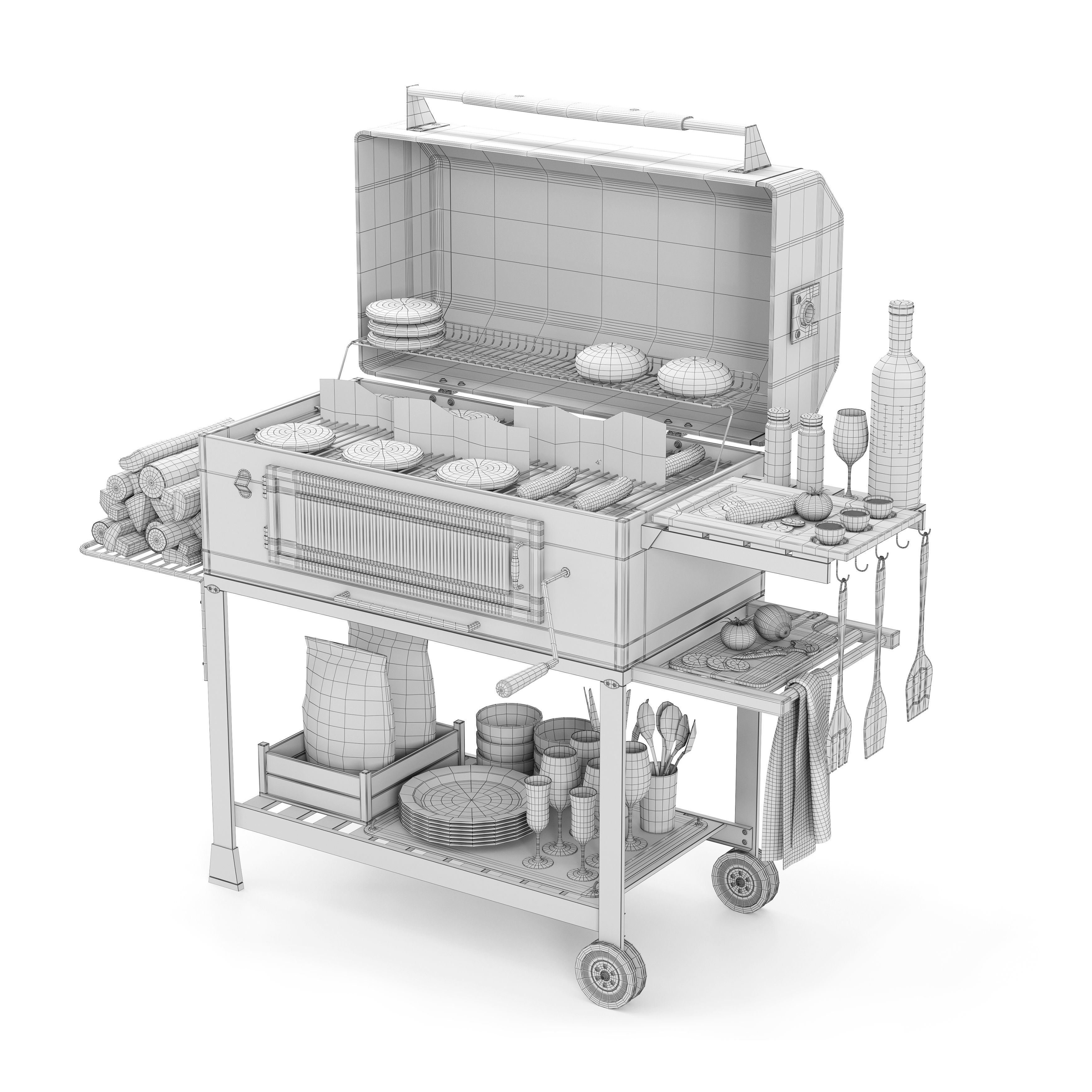 Barbecue 17 3D model_4