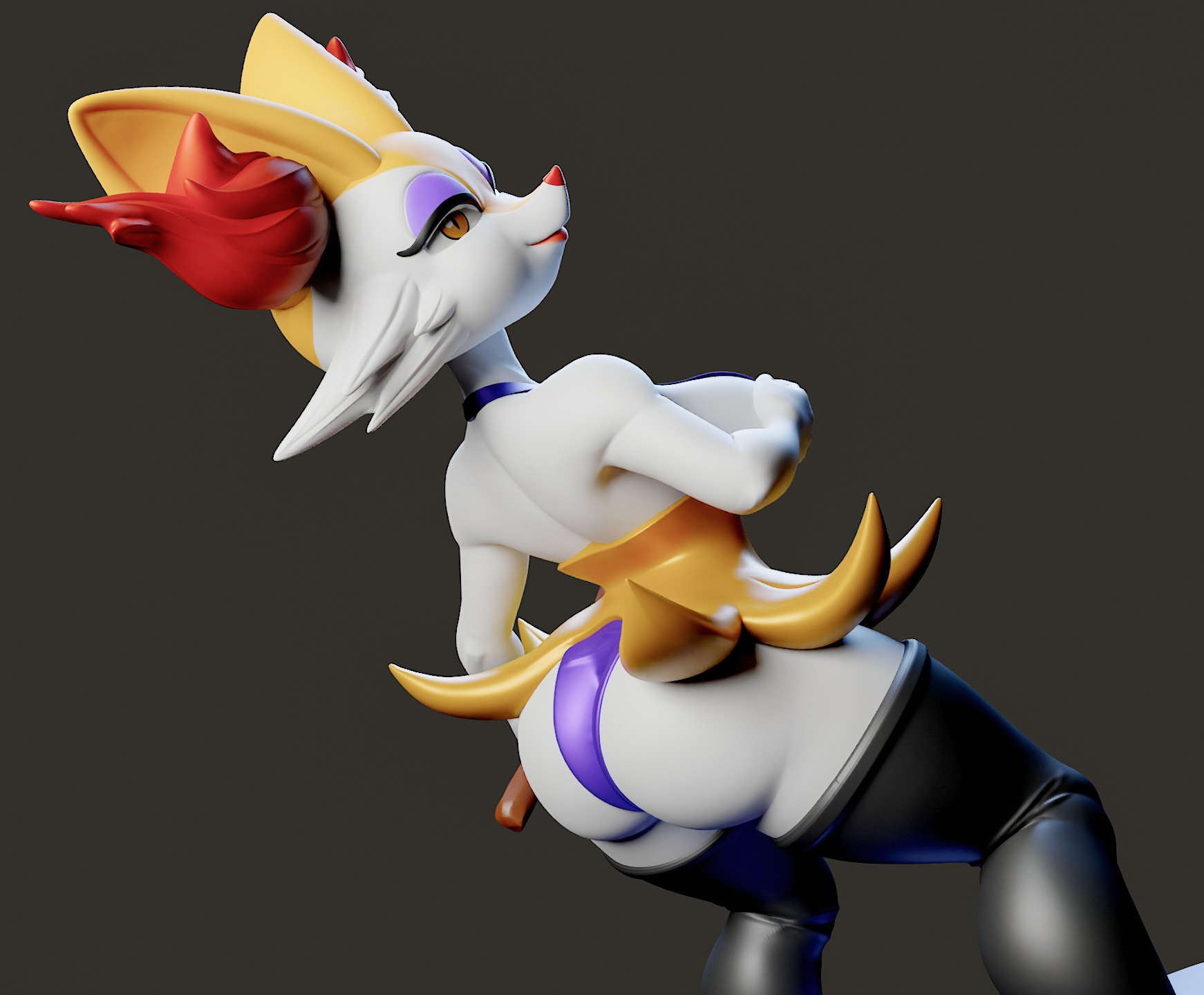 Braixen Pokemon  NSFW 3D print model_2