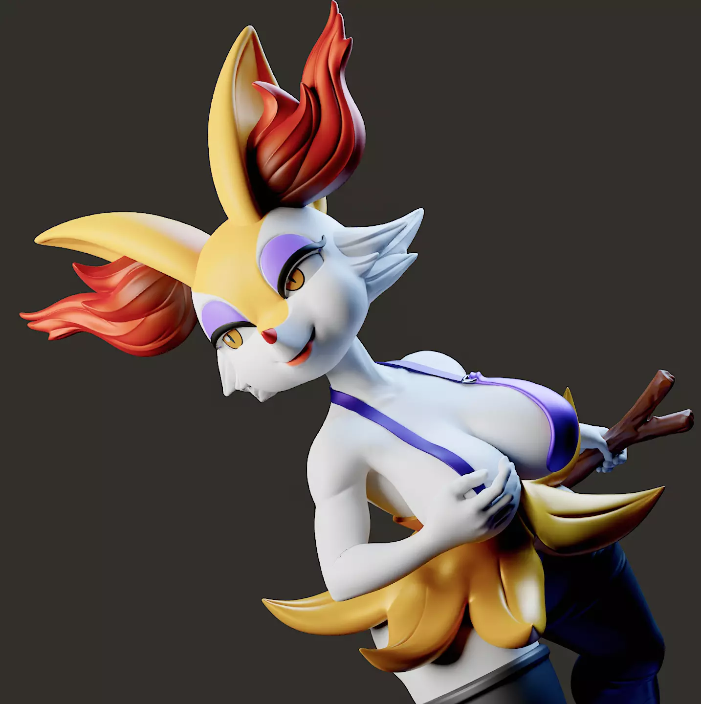 Braixen Pokemon  NSFW 3D print model_0