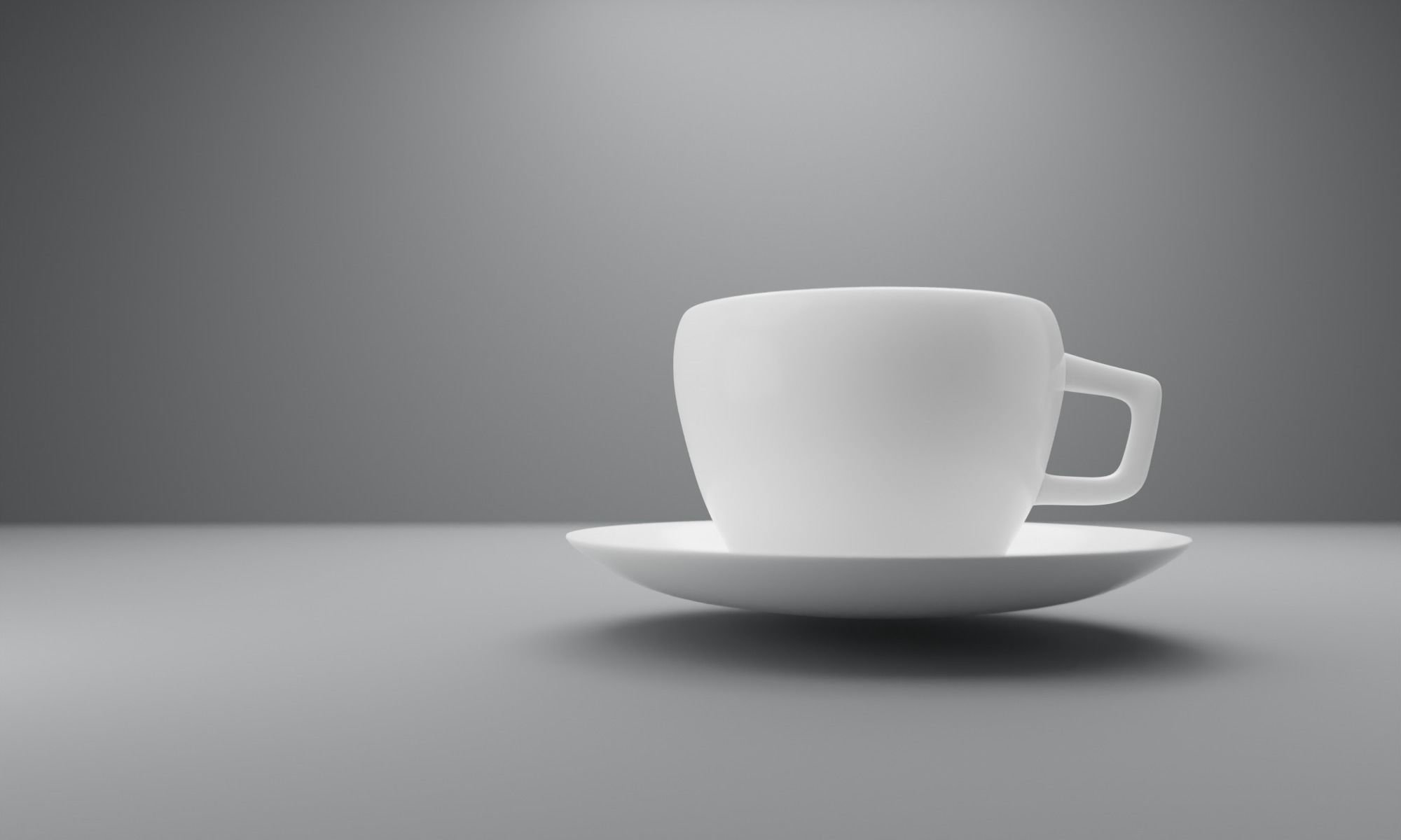 cup 3d model coffee and saucer 3D model_2