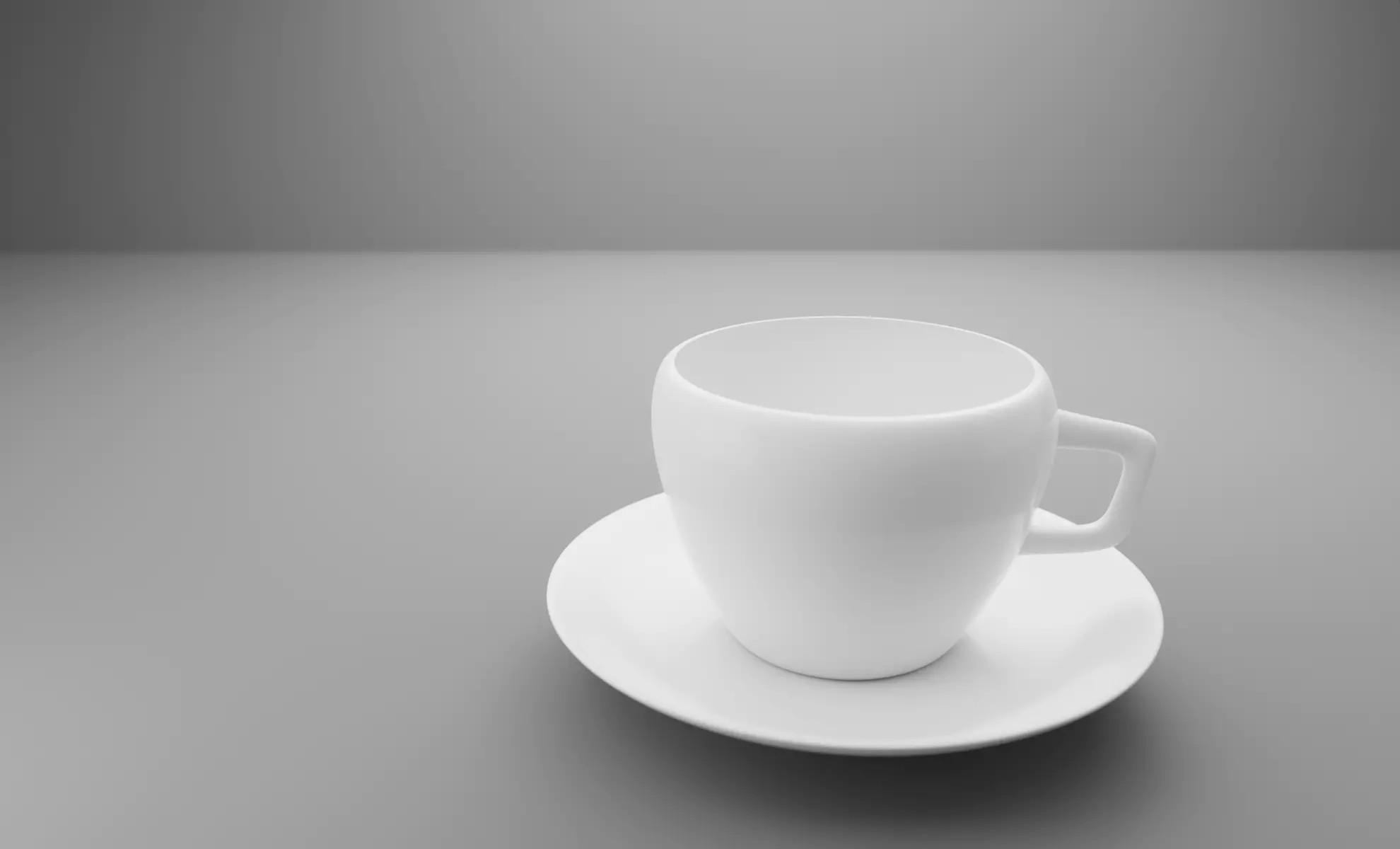 cup 3d model coffee and saucer 3D model_0
