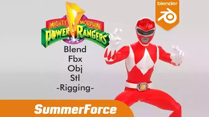 Red Ranger - Power Ranger 3D model