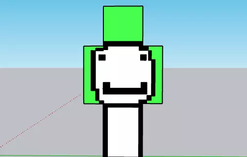 Dream Minecraft Skin Low-poly 3D model