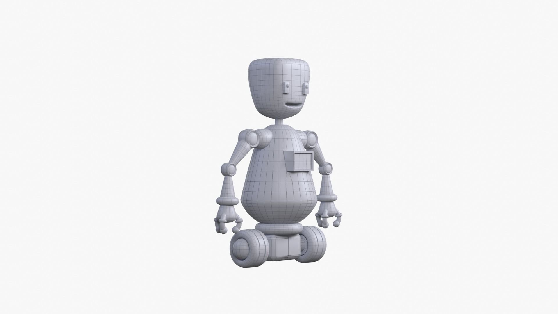 Minimal Custom Robot 1 Low-poly 3D model_13