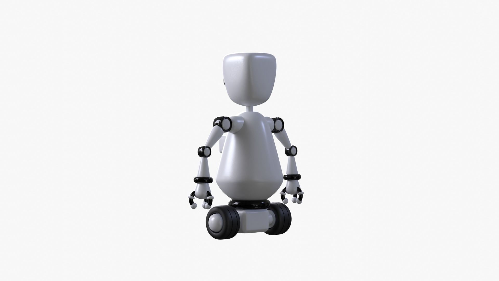 Minimal Custom Robot 1 Low-poly 3D model_8