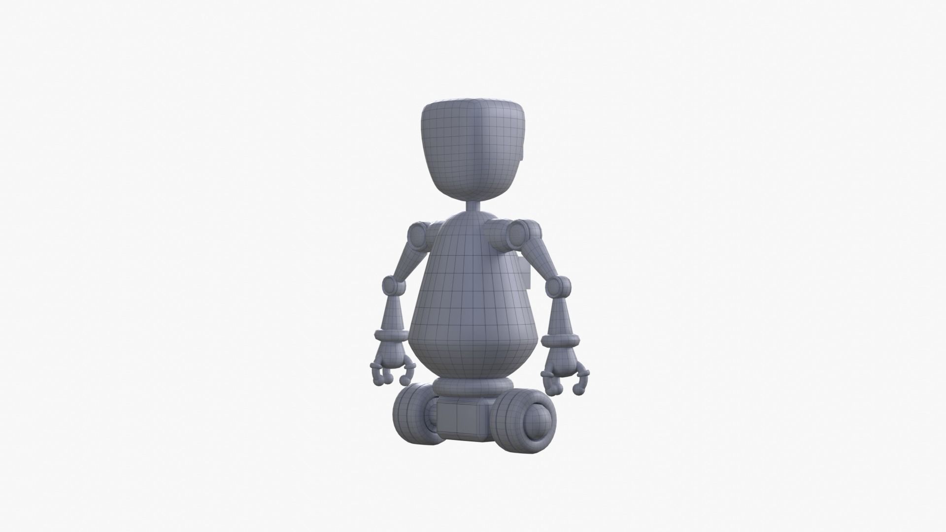 Minimal Custom Robot 1 Low-poly 3D model_14