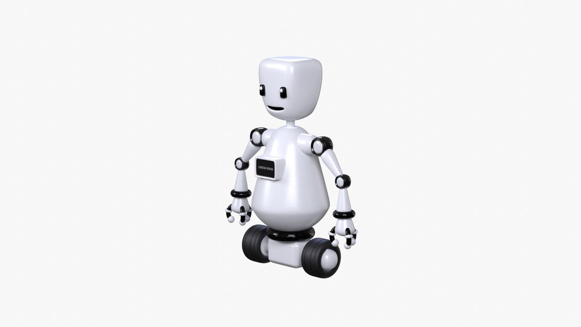 Minimal Custom Robot 1 Low-poly 3D model_2