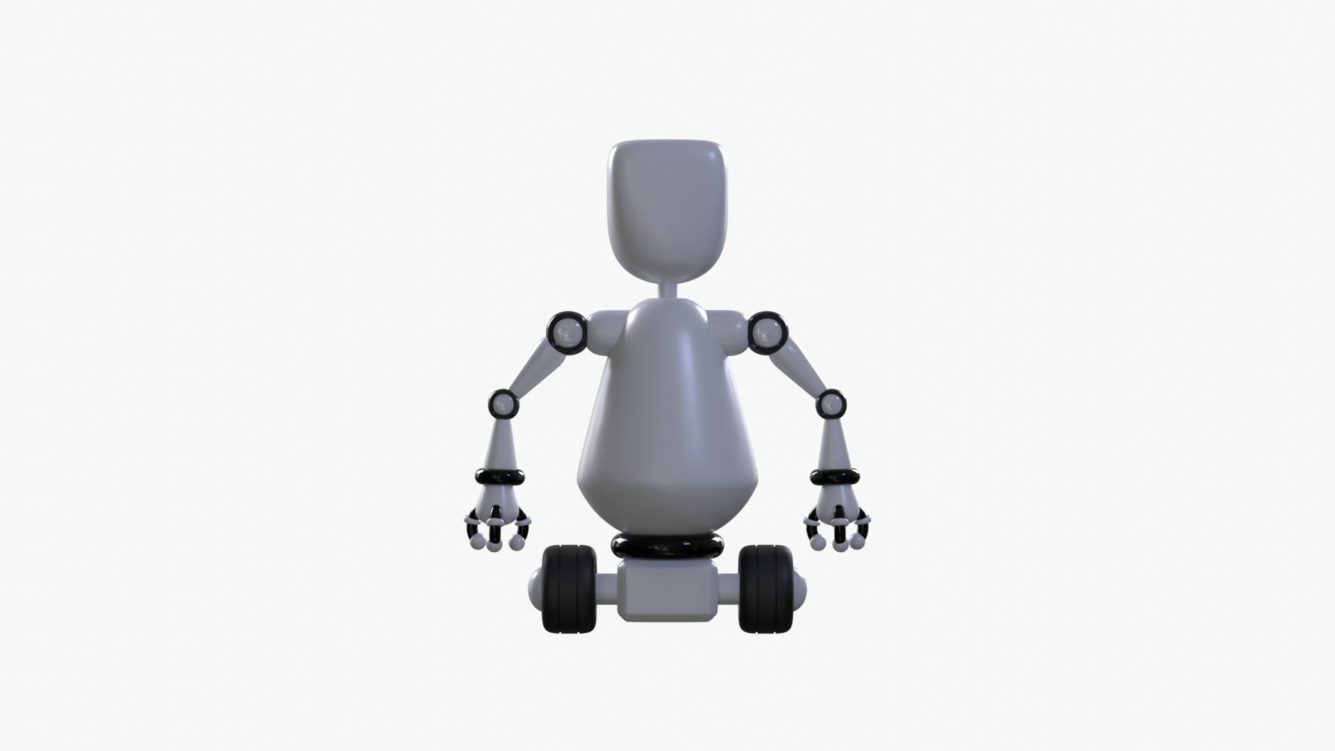 Minimal Custom Robot 1 Low-poly 3D model_7