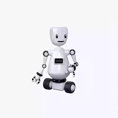 Minimal Custom Robot 1 Low-poly 3D model Minimal Custom Robot 1 Low-poly 3D model