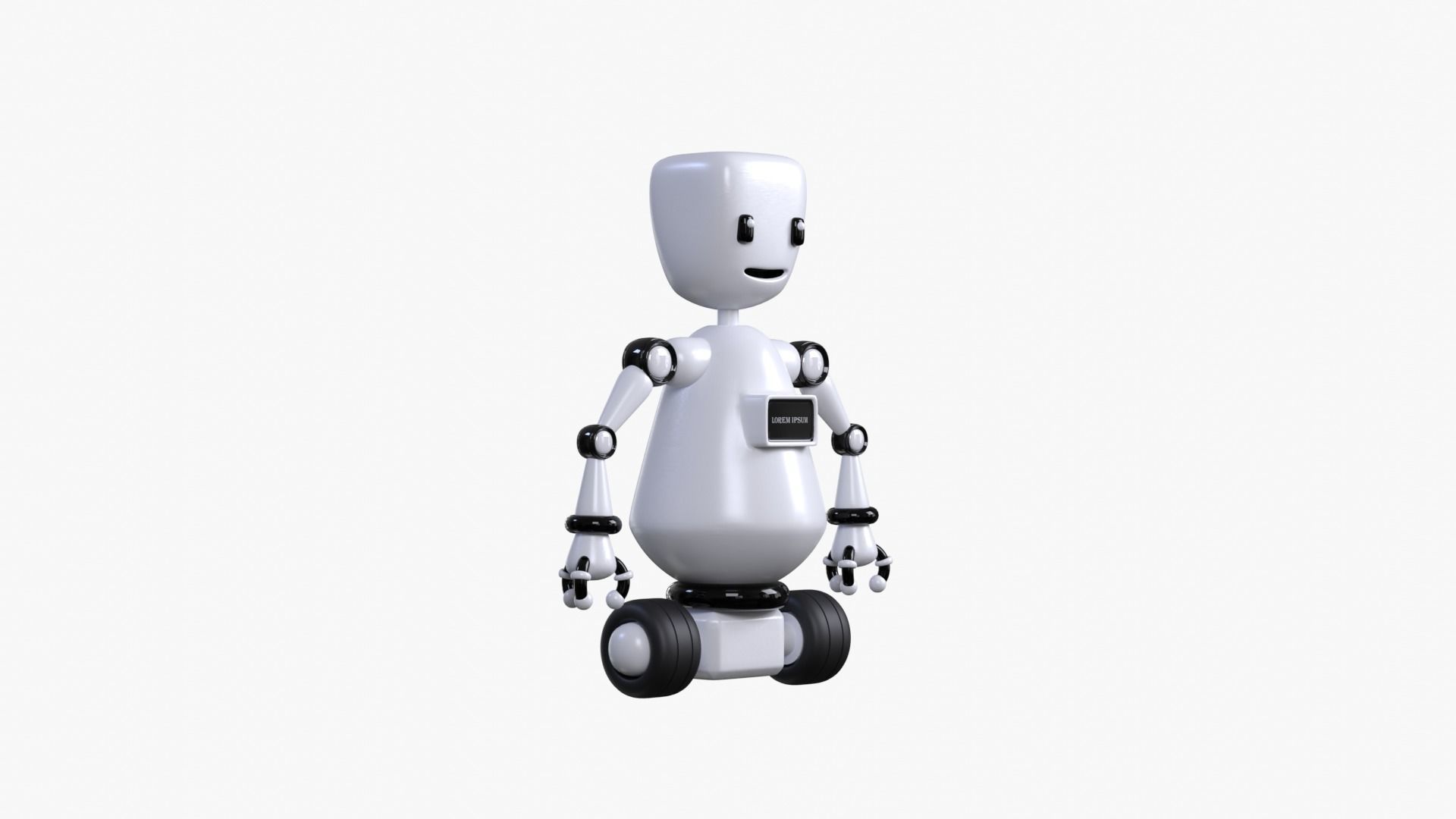 Minimal Custom Robot 1 Low-poly 3D model_4