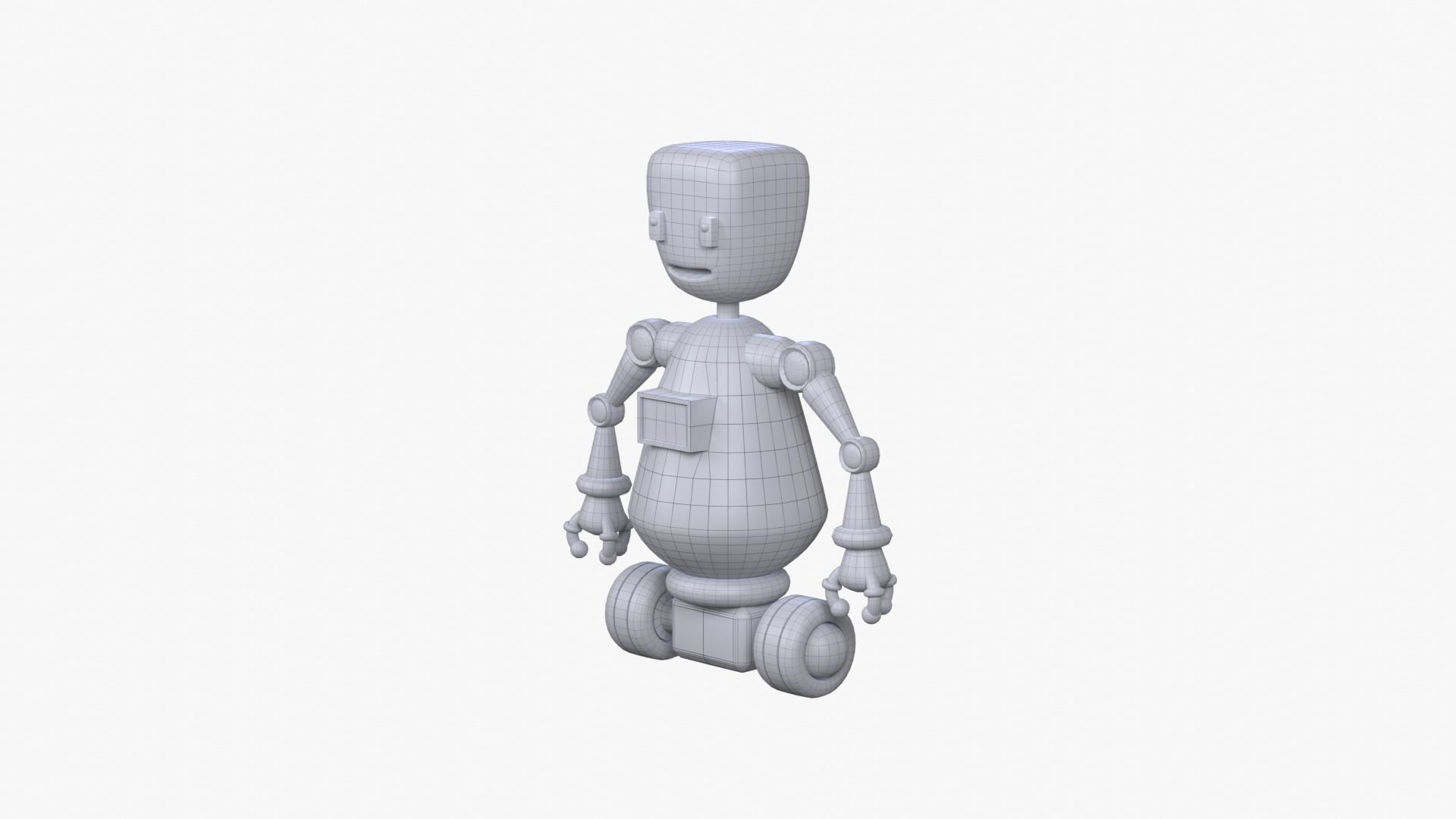Minimal Custom Robot 1 Low-poly 3D model_12