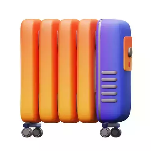 Power Heater 3D Icon