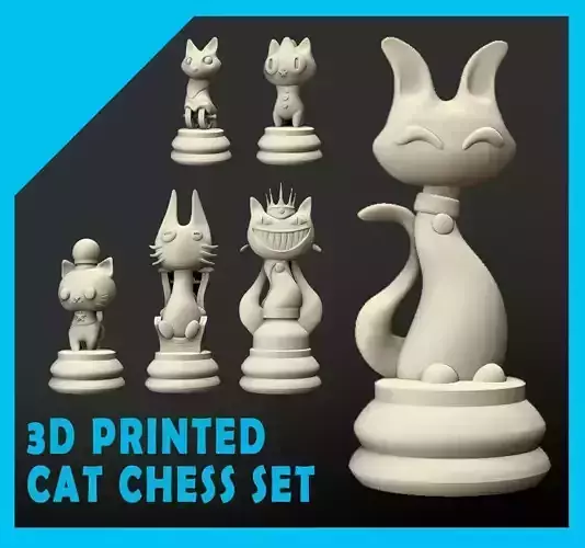 CATS CHESS SET FIGURINES